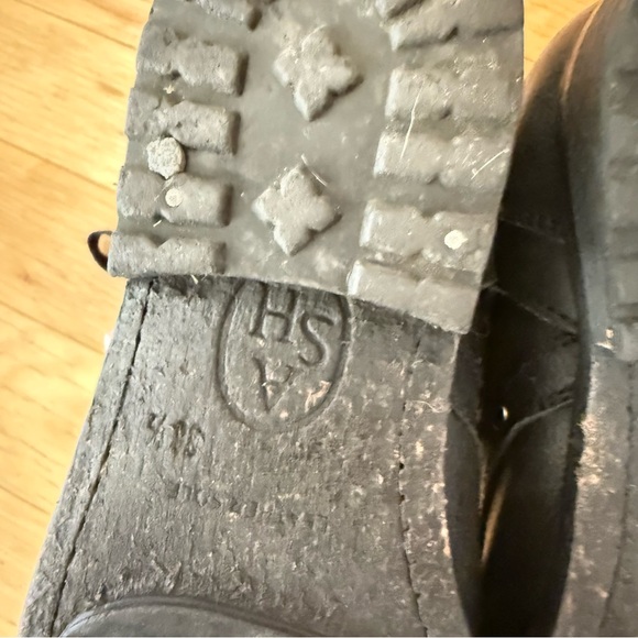 Ash Black Combat Boots with Silver Studs - Picture 8 of 13